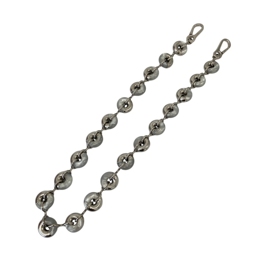 LOEWE Donut Chain Shoulder Strap for Handbag, Nacre Palladium, Silver Color, ...